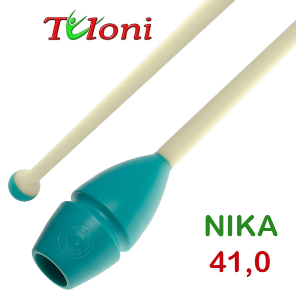 Булавы соединяемые 41cm mod. Nika bi-col. Turquoise x White Art. T0943