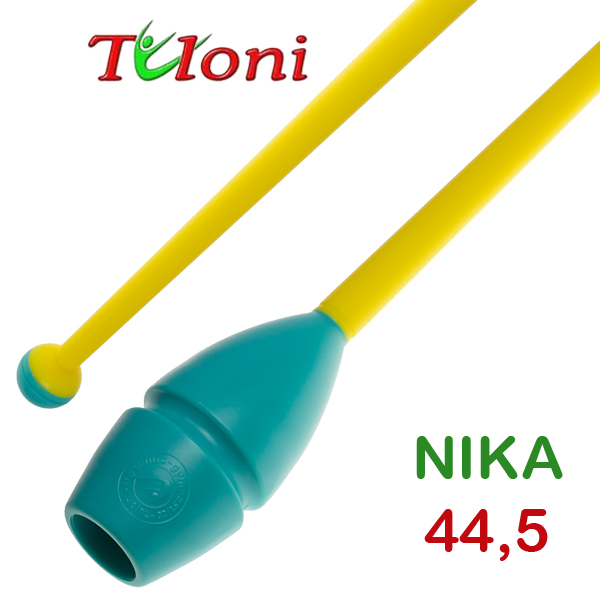 Булавы соединяемые 45cm mod. Nika bi-col. Turquoise x Yellow Art. T0268