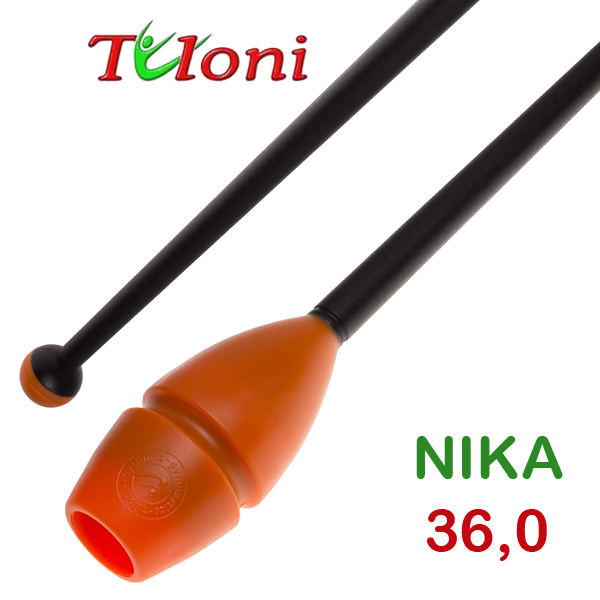 Булавы соединяемые 36cm mod. Nika bi-col. Orange x Black Art. T0227
