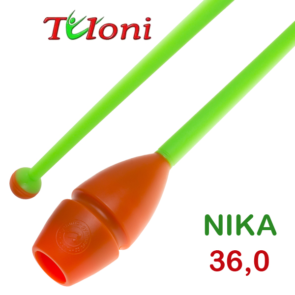 Булавы соединяемые 36cm mod. Nika bi-col. Orange x Green Art. T0228