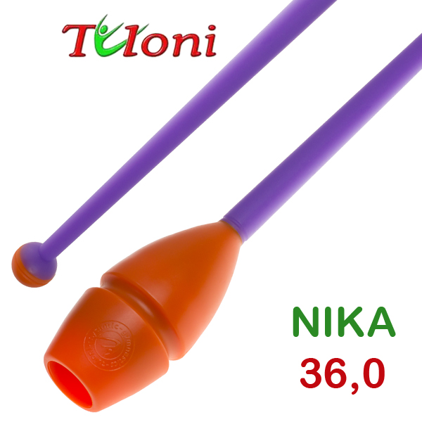 Булавы соединяемые 36cm mod. Nika bi-col. Orange x Purple Art. T0226