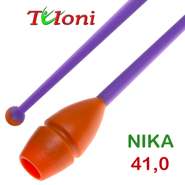 Булавы соединяемые 41cm mod. Nika bi-col. Orange x Purple Art. T0251