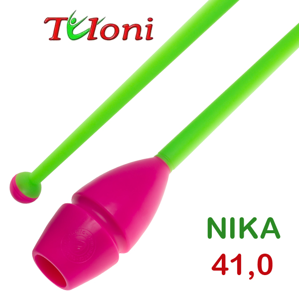 Булавы соединяемые 41cm mod. Nika bi-col. Pink x Green Art. T0240
