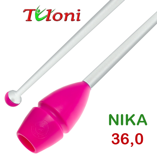 Булавы соединяемые 36cm mod. Nika bi-col. Pink x White Art. T0147