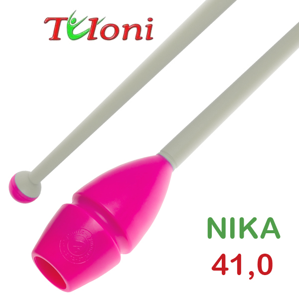 Булавы соединяемые 41cm mod. Nika bi-col. Pink x White Art. T0161