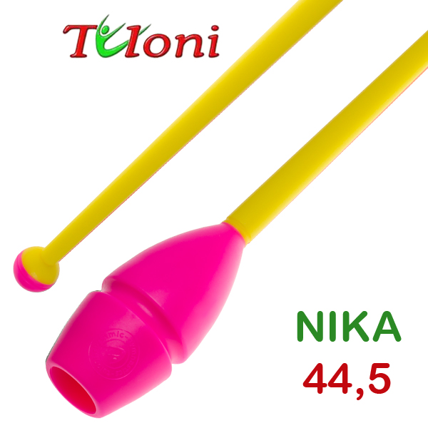 Булавы соединяемые 45cm mod. Nika bi-col. Pink x Yellow Art. T0174