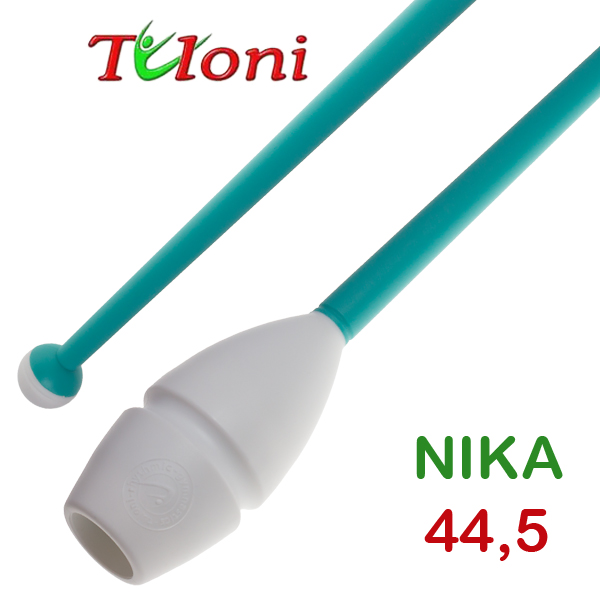Булавы соединяемые 45cm mod. Nika bi-col. White x Turquoise Art. T0176