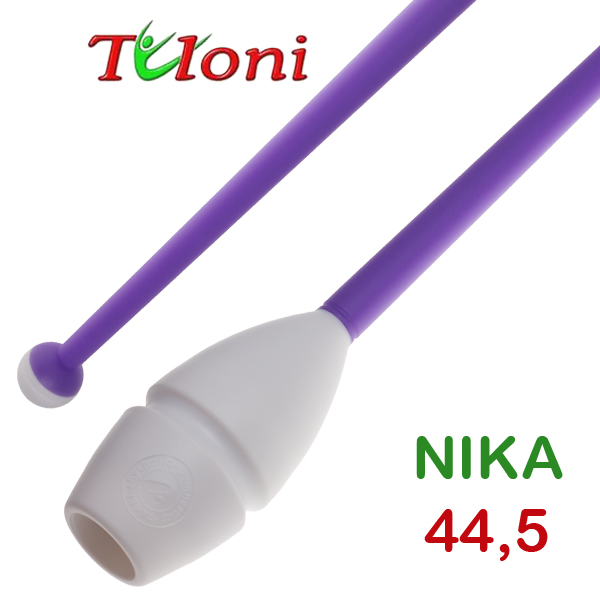 Булавы соединяемые 45cm mod. Nika bi-col. White x Purple Art. T0180