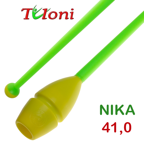 Булавы соединяемые 41cm mod. Nika bi-col. Yellow x Green Art. T0257