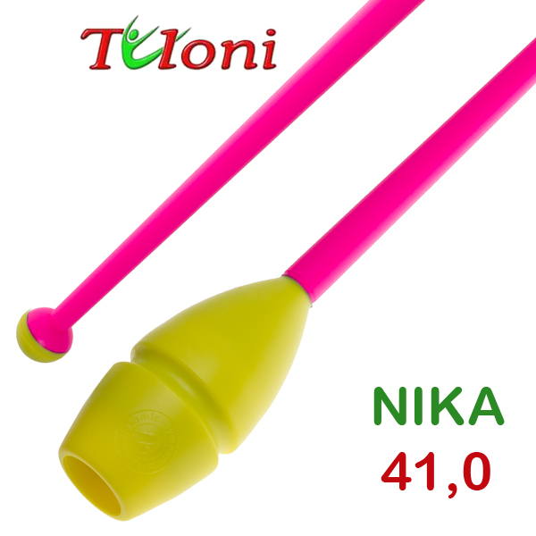 Булавы соединяемые 41cm mod. Nika bi-col. Yellow x Pink Art. T0947
