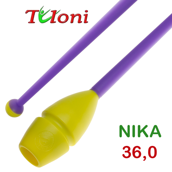 Булавы соединяемые 36cm mod. Nika bi-col. Yellow x Purple Art. T0230