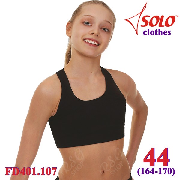 Short Tank Top Solo s. 44 (164-170) Cotton Black FD401.107-44