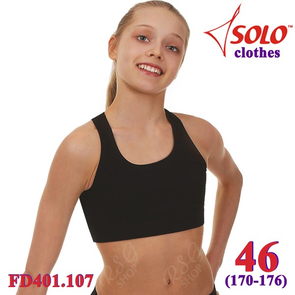 Short Tank Top Solo s. 46 (170-176) Cotton Black FD401.107-46