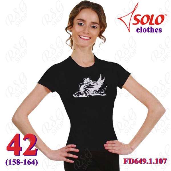 T-Shirt Solo Swan s. 42 (158-164) col. Black FD649.1.107-42
