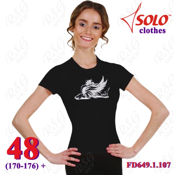 T-Shirt Solo Swan s. 48 (170-176) col. Black FD649.1.107-48