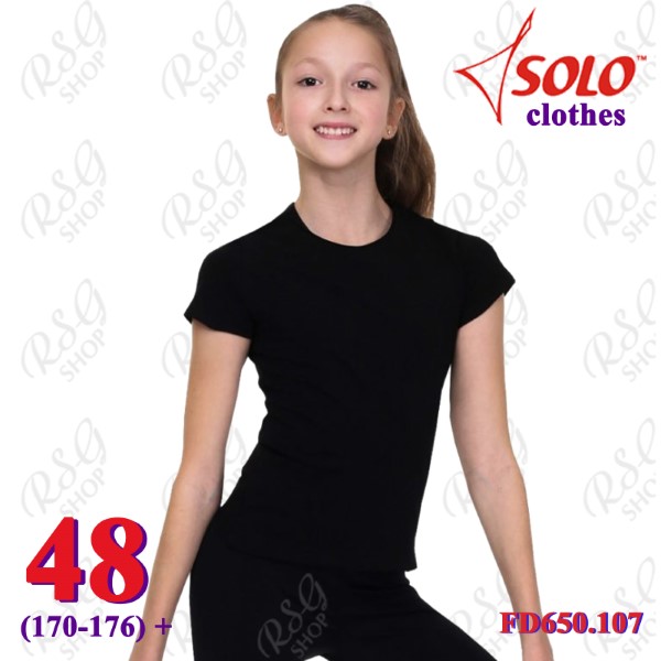 T-Shirt Solo s. 48 (170-176) col. Black FD650.107-48