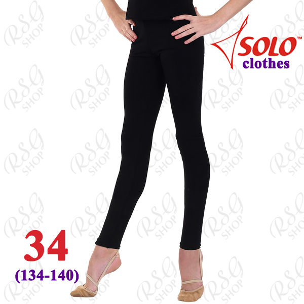 Footless Leggings Solo s. 34 (134-140) Cotton Black FD700.107-34