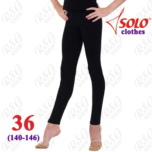 Footless Leggings Solo s. 36 (140-146) Cotton Black FD700.107-36