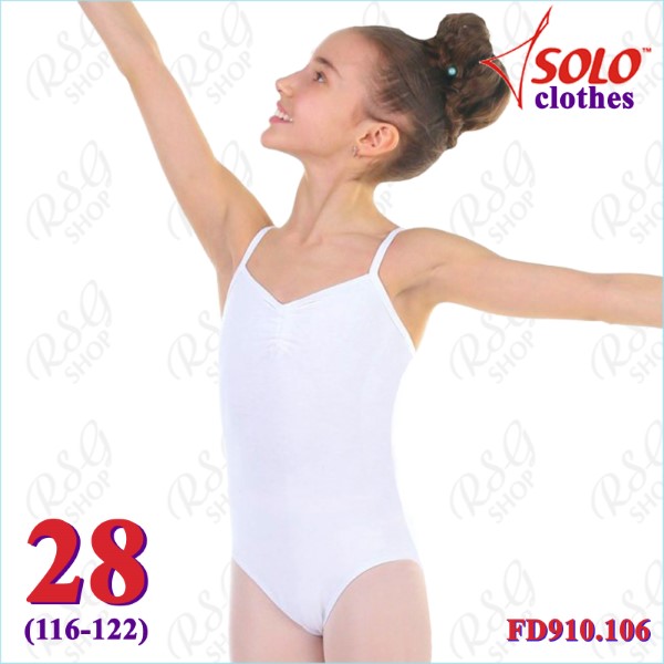 Camisole Leotard Solo s. 28 (116-122) Cotton col. White FD910.106-28