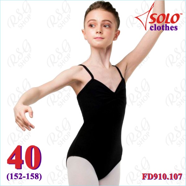 Camisole Leotard Solo s. 40 (152-158) Cotton col. Black FD910.107-40