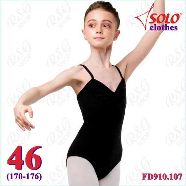 Camisole Leotard Solo s. 46 (170-176) Cotton col. Black FD910.107-46