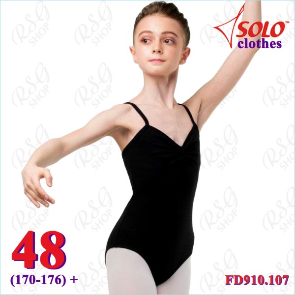 Camisole Leotard Solo s. 48 (170-176) Cotton col. Black FD910.107-48