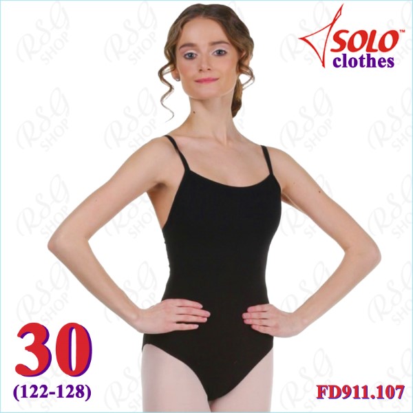 Camisole Leotard Solo s. 30 (122-128) Cotton col. Black FD911.107-30