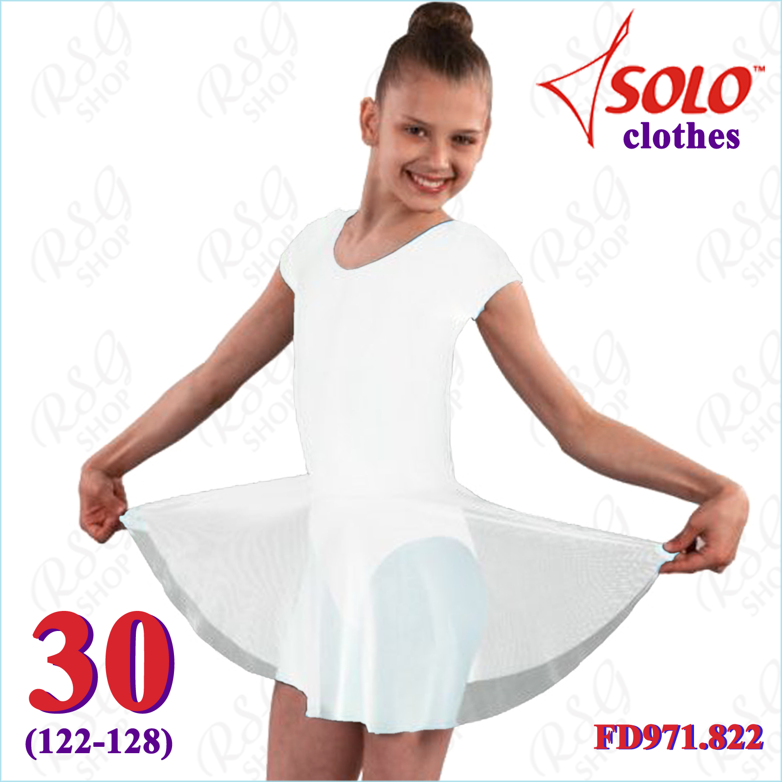 Flared Skirt Solo s. 30 (122-128) col. White Art. FD971.822-30