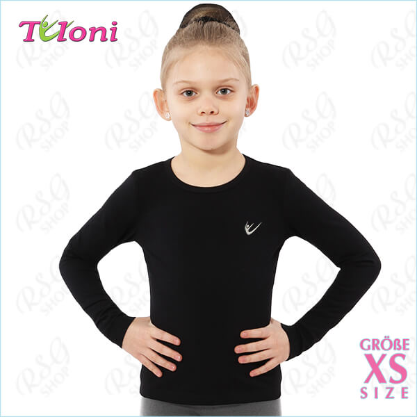 Langärmliges Shirt Tuloni FN-03 Logo Gr. XS (140-146) Black FN03CL-BXS