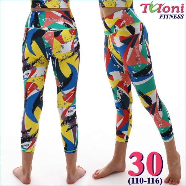 Леггинсы 7/8 Tuloni Fitness des. Versace s. 30 col. GxYxR Art. LDF22P-02-30