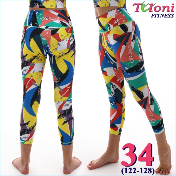Леггинсы 7/8 Tuloni Fitness des. Versace s. 34 col. GxYxR Art. LDF22P-02-34