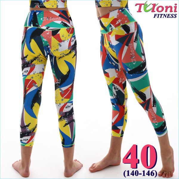 Леггинсы 7/8 Tuloni Fitness des. Versace s. 40 col. GxYxR Art. LDF22P-02-40