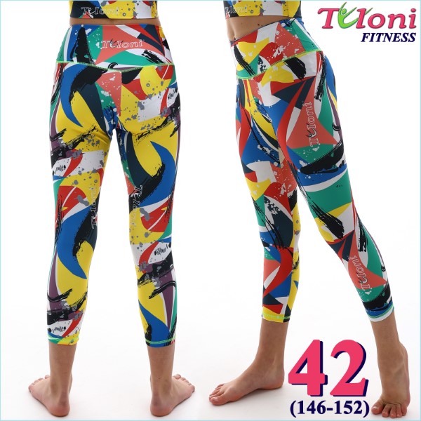 Леггинсы 7/8 Tuloni Fitness des. Versace s. 42 col. GxYxR Art. LDF22P-02-42