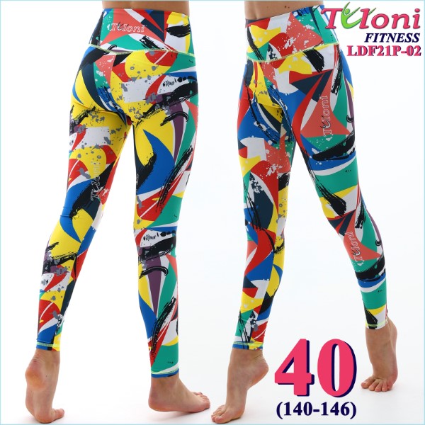Footless Leggings Tuloni Fitness des. Versace s. 40 col. GxYxR Art. LDF21P-02-40