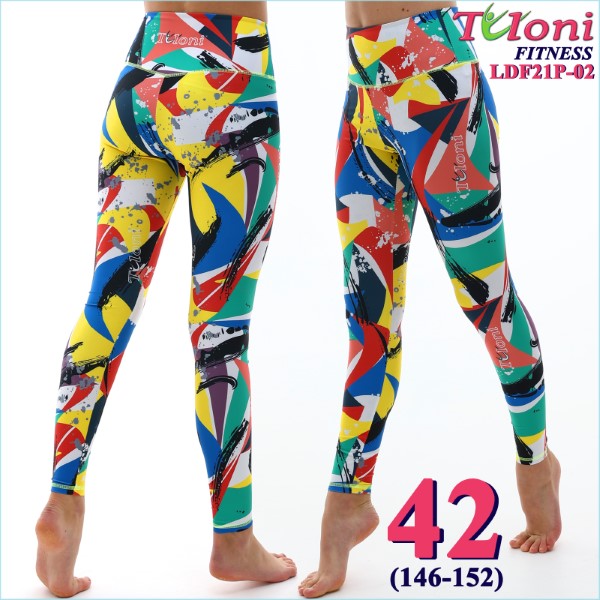 Footless Leggings Tuloni Fitness des. Versace s. 42 col. GxYxR Art. LDF21P-02-42