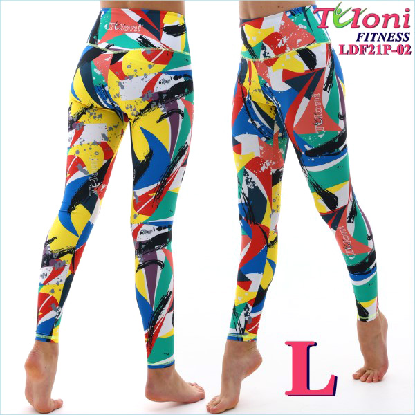 Footless Leggings Tuloni Fitness des. Versace s. L col. GxYxR Art. LDF21P-02-L