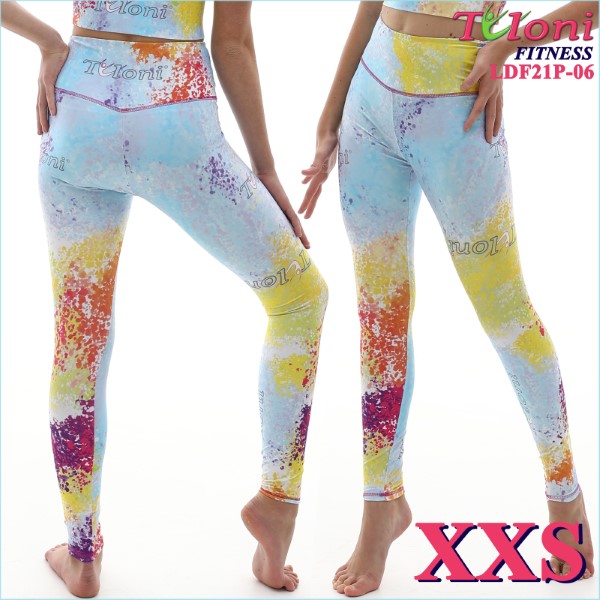 Footless Leggings Tuloni Fitness des. Blot s. XXS col. LIBUxRxY Art. LDF21P-06-X