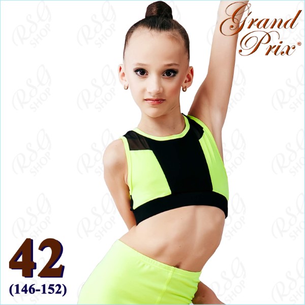 Tank Top GP mod. DELFINA Gr. 42 (146-152) Black-Lime Art. GYT3711-42