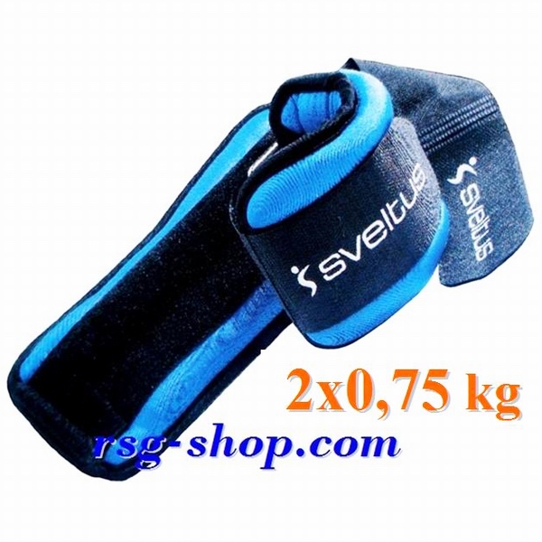 Ankle/wrist weights Sveltus pair 2pcs x 0,75 = 1,5 kg S0941