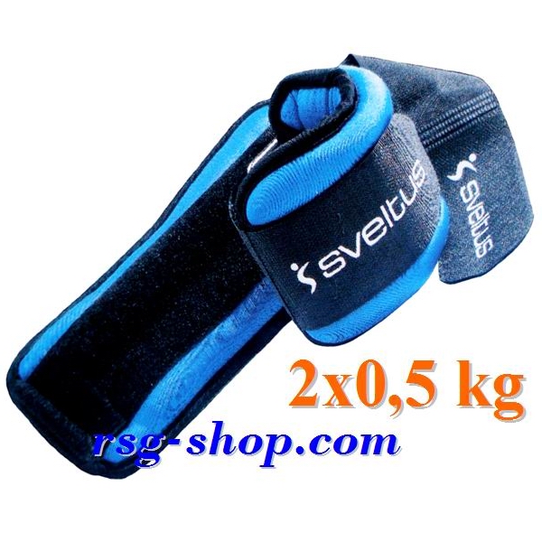 Ankle/wrist weights Sveltus pair 2pcs x 0,5 = 1,0 kg S0940
