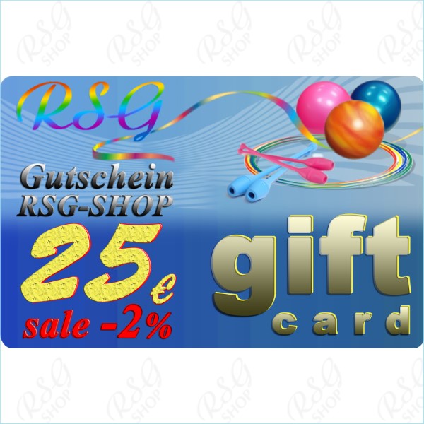 Gift Card 25 EUR - validity 3 years - Sale 2% Art. SERT-25E98