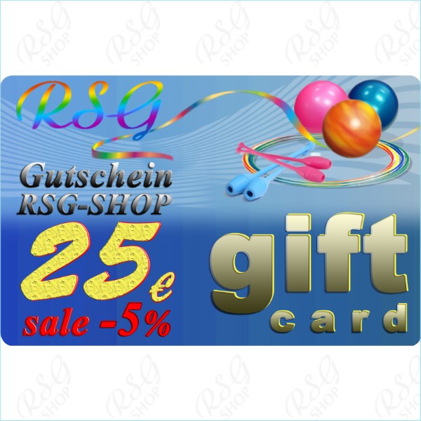 Gift Card 25 EUR - validity 3 years - Sale 5% Art. SERT-25E95