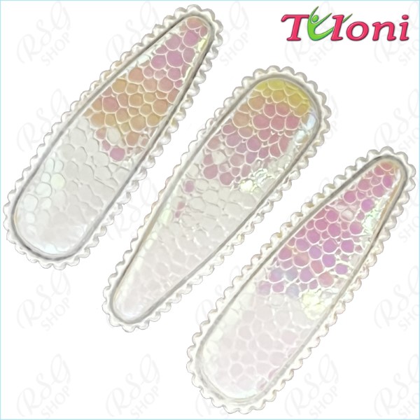 3 x Haarspangen Tuloni 5cm col. Crystal AB HBA202008-01-3