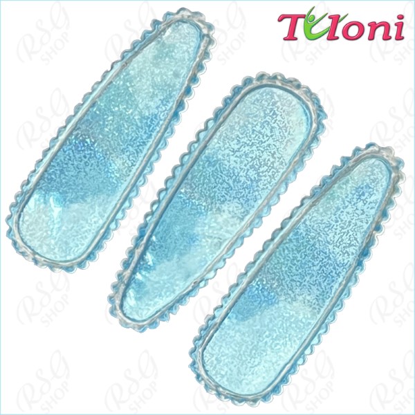 3 x Haarspangen Tuloni 5cm col. Sky Blue HBA202008-04-3