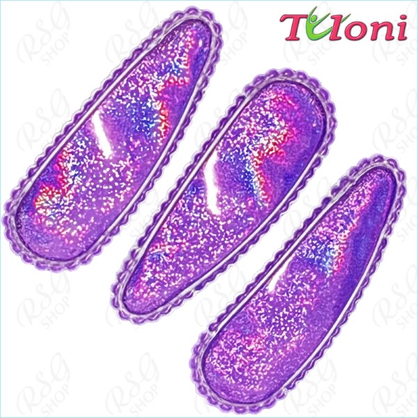 3 x Haarspangen Tuloni 5cm col. Purple HBA202008-14-3