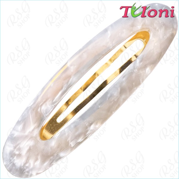 Big Hair Clip Tuloni 8cm col. 26 White Art. HBA202012-26