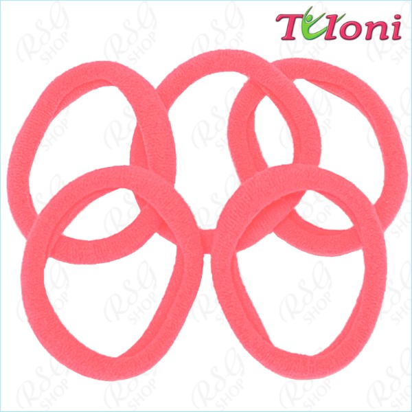 5 x Haargummis Tuloni 3,5cm col. Pink Art. HBC202011-13-5