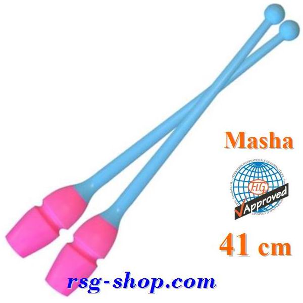 Булавы Pastorelli 41 cm Masha цв. Rosa-Celeste FIG 03403