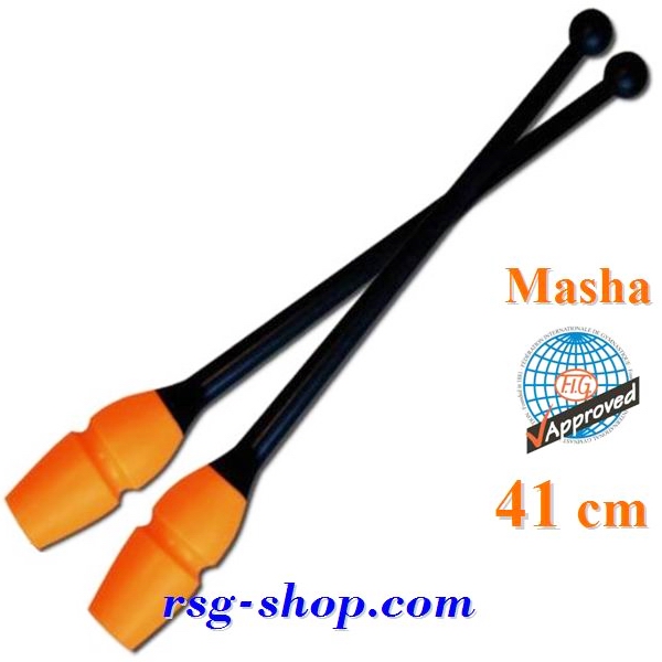 Булавы Pastorelli 41 cm Masha цв. Nero-Arancio FIG 02919