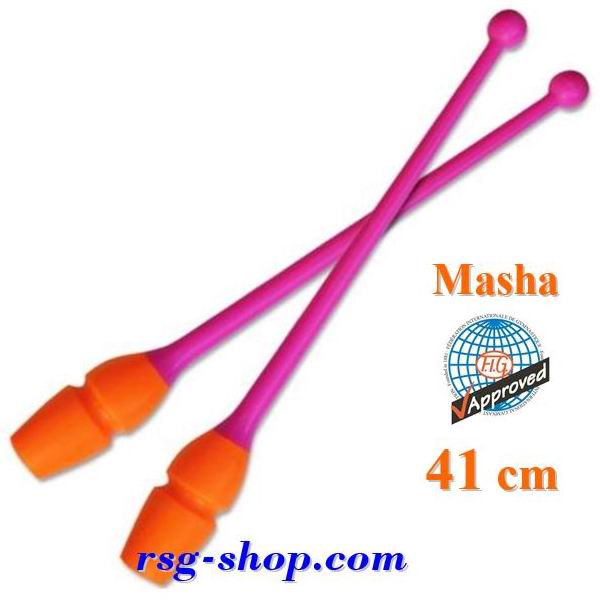 Булавы Pastorelli 41 cm Masha цв. Rosa-Orange FIG 03643